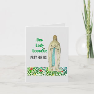 Unsere Lafy of LourdesFalted Grußkarte Karte