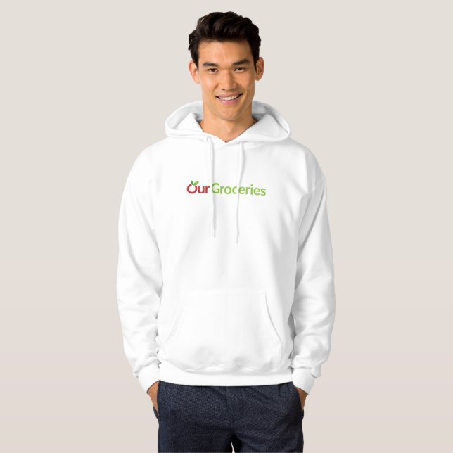 Unsere Lebensmittel Männerhoodie Hoodie (Vorne ganz)