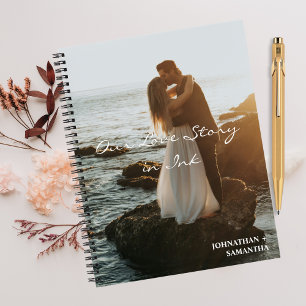 Unsere LIEBE, elegante Hochzeitfotografie, maßgesc Notizbuch