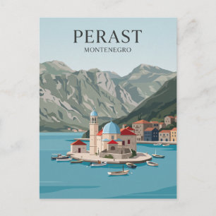 Unsere Liebe Frau auf den Felsen Montenegro Postkarte