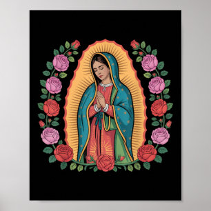 Unsere Liebe Frau De Guadalupe Sant Maria Rückseit Poster