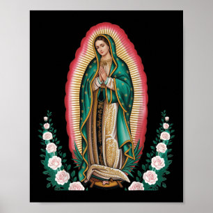 Unsere Liebe Frau De Guadalupe Sant Mary Rückseite Poster