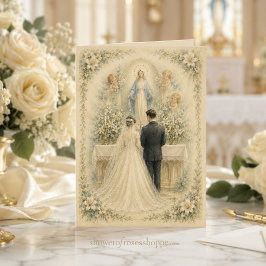 Unsere Liebe Frau der Gnade Katholische Hochzeitss Karte