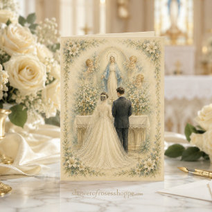 Unsere Liebe Frau der Gnade Katholische Hochzeitss Karte