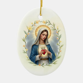 Unsere Liebe Frau der Schmerzen Gottes Frieden und Keramik Ornament