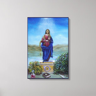 UNSERE LIEBE FRAU DES LICHTS Madonna der unbefleck Leinwanddruck