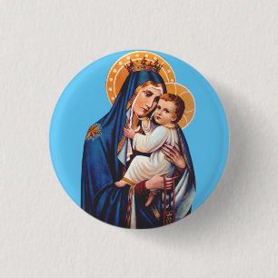 Unsere Liebe Frau vom Karmel Devotionalkunst Button