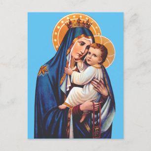 Unsere Liebe Frau vom Karmel Devotionalkunst Postkarte