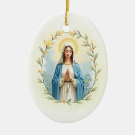 Unsere Liebe Frau vom Rosenkranz Gottes Frieden un Keramik Ornament