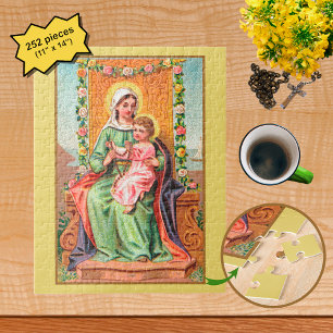 Unsere Liebe Frau vom Rosenkranz mit Christusknabe Puzzle