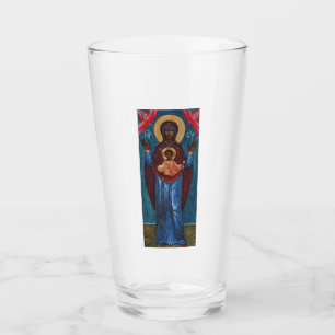 Unsere Liebe Frau vom Zeichen Ewiges Licht Kunstpr Glas