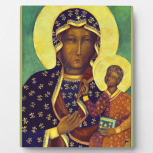 Unsere Liebe Frau von Czestochowa Schwarze Madonna Fotoplatte