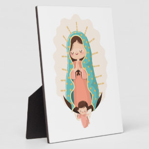 Unsere Liebe Frau von Guadalupe mit Engel im Kawai Fotoplatte