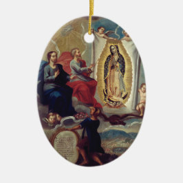 Unsere Liebe Frau von Guadalupe | Religiöses Erinn Keramik Ornament