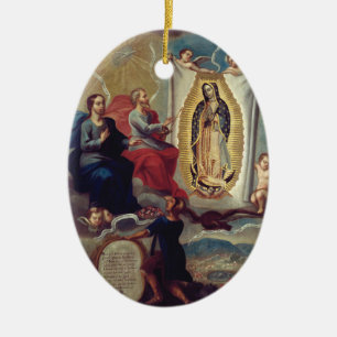 Unsere Liebe Frau von Guadalupe   Religiöses Erinn Keramik Ornament