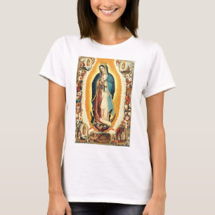 Unsere Liebe Frau von Guadalupe Strahlende Kunst T-Shirt