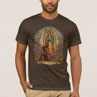 Unsere Liebe Frau von Guadalupe und Aztekischer Kr T-Shirt