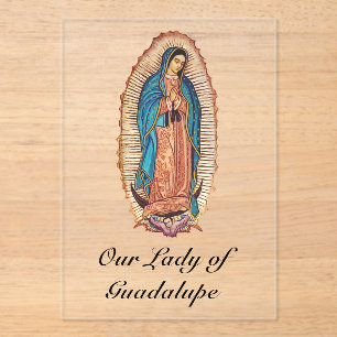 Unsere Liebe Frau von Guadalupe Wunderbare Tilma F Acryleinladungen