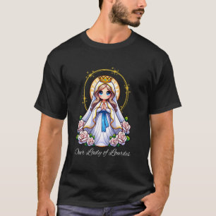 Unsere Liebe Frau von Lourdes Bete Maria Niedliche T-Shirt