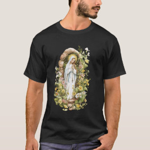 Unsere Liebe Frau von Lourdes Unbefleckte Gesegnet T-Shirt