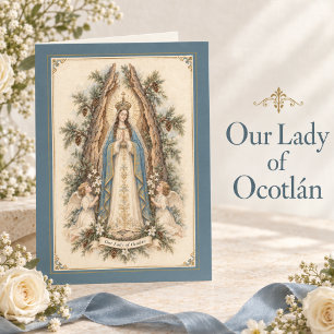 Unsere Liebe Frau von Ocotlán Vintage Katholische Karte