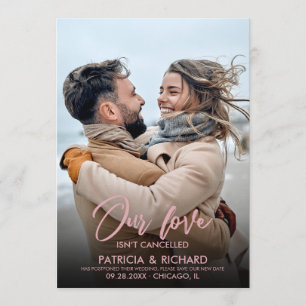 Unsere Liebe ist nicht abgesagt Hochzeit neues Dat Einladung