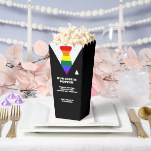 Unsere Liebe ist Popping Gay Wedding Anzug Geschenkschachtel