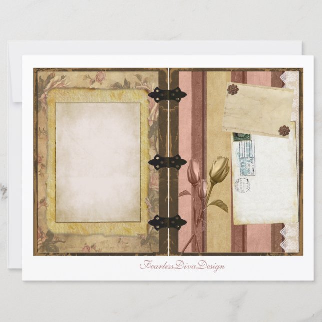 Unsere Liebe Junk Journal Seiten 7 & 8 (Vorderseite)