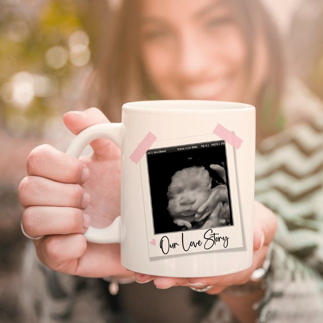 Unsere Liebe | Rosa Mütter Tag Foto Geschenk Tasse (Von Creator hochgeladen)