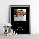 Unsere Liebe Song Custom Song Music Player Style Poster<br><div class="desc">Spaß und skurriles Foto-Design mit Musik-Player-Mockup.</div>