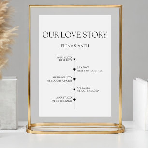Unsere Liebe Story Special Dates Timeline Wedding  Poster