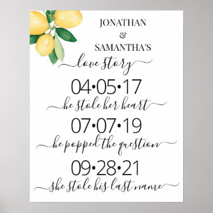 Unsere Liebesgeschichte Bester Tag Ja-Tags-Lemons- Poster