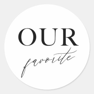 Unsere Lieblings-Leckerei-Tasche-Aufkleber Persona Runder Aufkleber