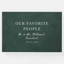 Unsere Lieblings-Leute Forest Green Wedding Gästebuch