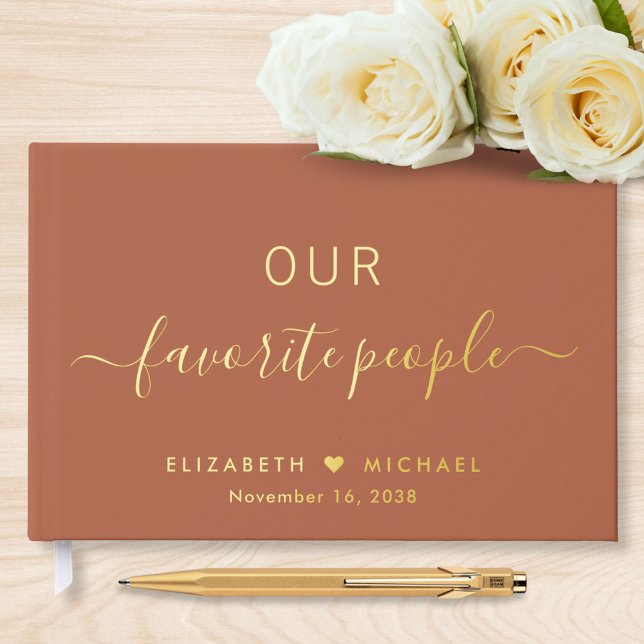 Unsere Lieblings-Leute Terracotta Hochzeit Gästebuch (Von Creator hochgeladen)