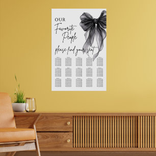 Unsere Lieblingsmenschen Hochzeit Sitzordnung Plan Poster