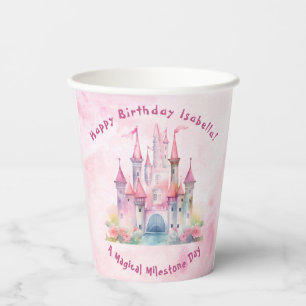 Unsere LIttle Prinzessin dreht sich einen Geburtst Pappbecher