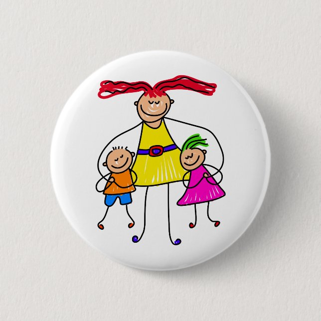 Unsere Mama Button (Vorderseite)