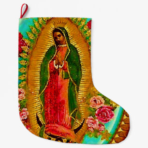 Unsere mexikanische Heilig-Jungfrau Mary Großer Weihnachtsstrumpf