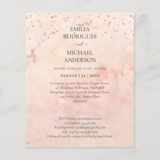 Unsere moderne Hochzeitstypografie VIELE FARBEN EI Flyer