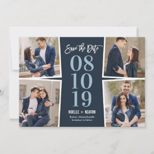 Unsere Momente EDITABLE COLOR Save The Date Karte
