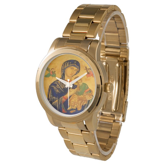 Unsere Mutter der ständigen Hilfe Armbanduhr (Schrägansicht)