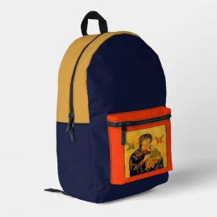Unsere Mutter der ständigen Hilfe Bedruckter Rucksack