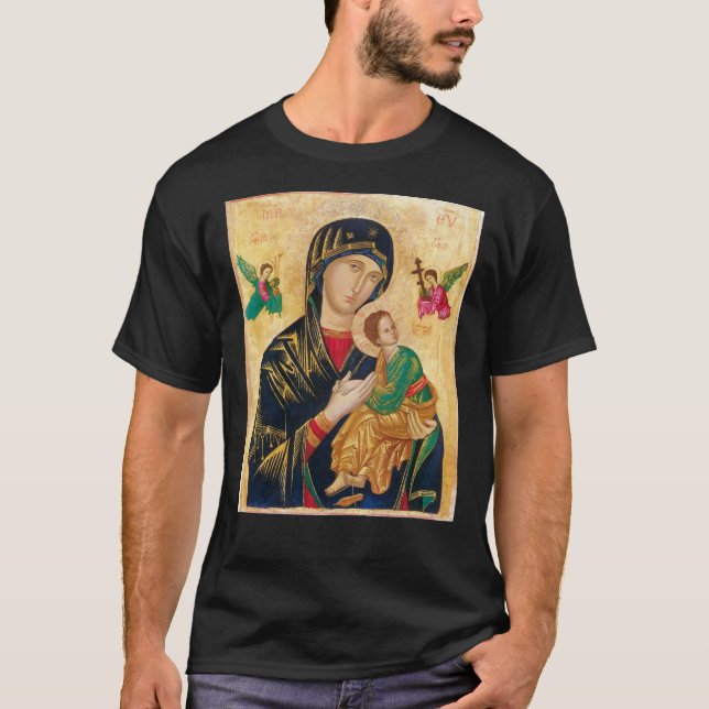 Unsere Mutter der ständigen Hilfe, Ikone Art Class T-Shirt (Vorderseite)