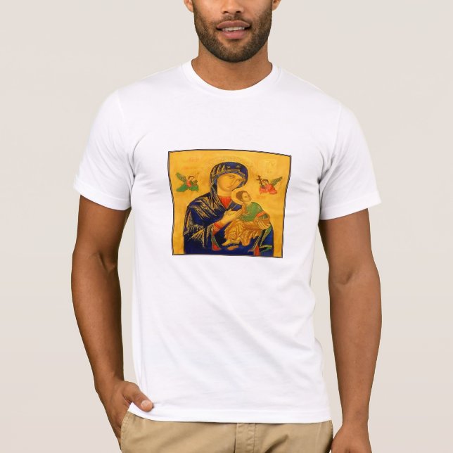 Unsere Mutter der ständigen Hilfe T-Shirt (Vorderseite)