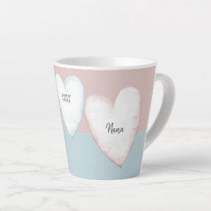 Unsere Nana Herz Turquoise & Peach Tasse