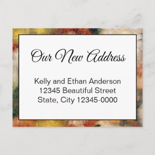 Unsere neue Ankündigung über den Floral Moving Postkarte