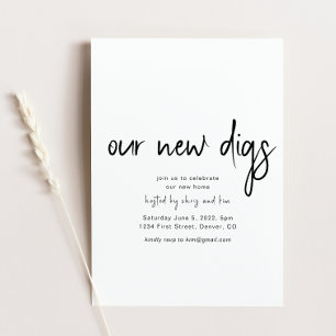 Unsere neue Digs Housewärming-Party Einladung