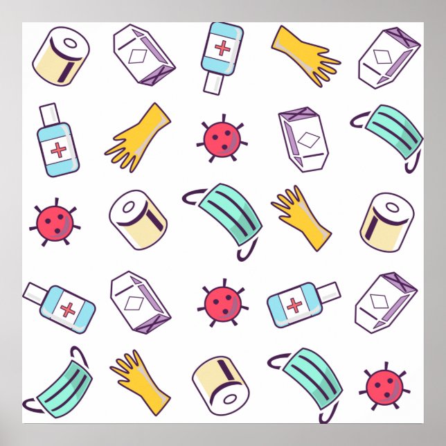 Unsere neue Realität, die für eine Pandemie notwen Poster (Vorne)