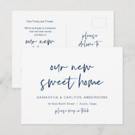 Unsere neue Sweet Zuhause Address Ankündigung, Mod Postkarte